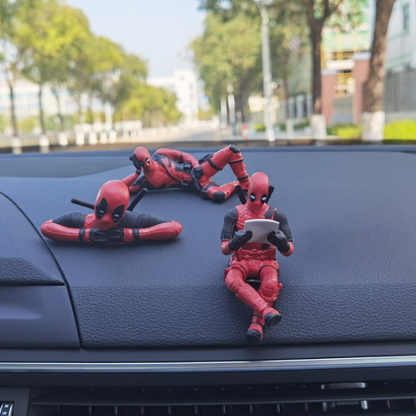 Deadpool Car Decor Figurines - 3 pc Combo Set | 🔥FLAT 50% SAVING🔥